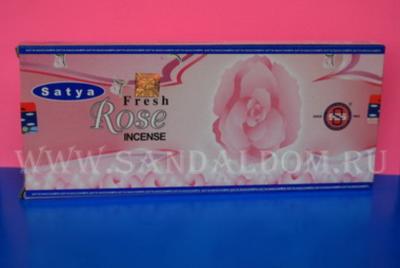 450FR80 - БЛАГОВОНИЯ масала Satya FRESH ROSE 80gm  роза