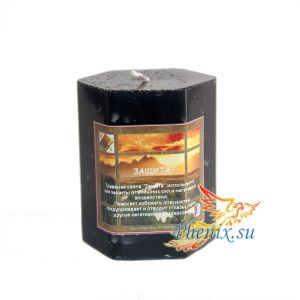 Травяная свеча "Защита", черная свеча Купить в интернет-магазине СПб