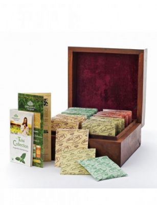 Чай Базиликовый в подарочной деревянной коробке Executive Delux Wooden Gift Box - Small