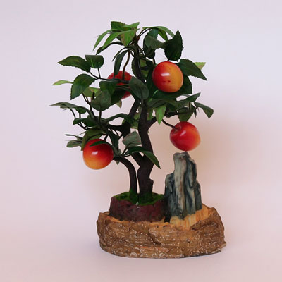 Сувенир Дерево счастья A103-1 Четыре черешни со скалой (Здоровье и долголетие)