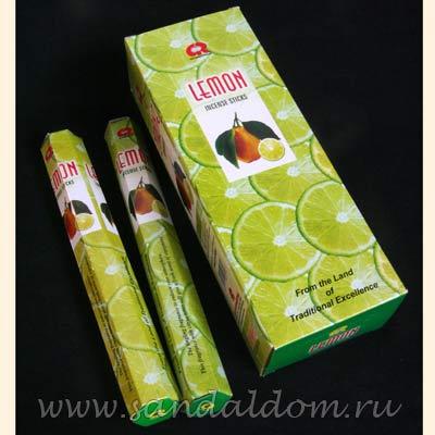 137Le - Благовония G.R.HEXA LEMON       аромапалочки Лимон