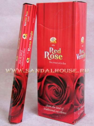 137Rr - Благовония G.R.HEXA RED ROSE     аромапалочки Красная Роза