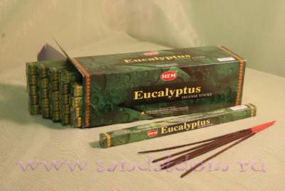 Купить 189Eu - Благовония HEM sq Eucaliptus аромапалочки Эвкалипт. Интернет-магазин