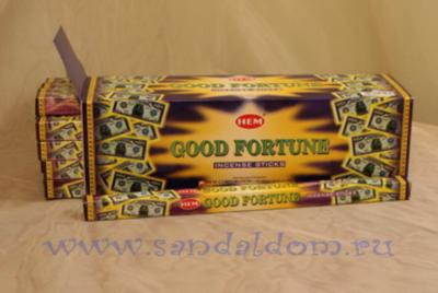 Купить 189GF - Благовония HEM sq Good Fortune аромапалочки Пожеланье успехов (буквально: хорошая удача). Интернет-магазин