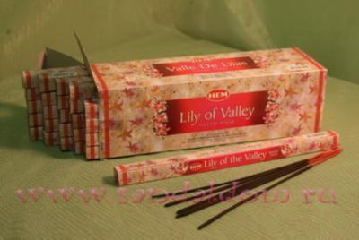 Купить 189Li - Благовония HEM sq Lily of Valley аромапалочки Ландыш (майский). Интернет-магазин