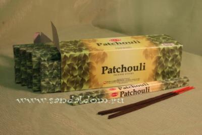 Купить 189Pa - Благовония HEM sq Patchouli  аромапалочки Пачули  (куст. тропич.растение, семейство губоцветные). Интернет-магазин