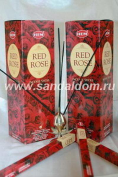 Купить 189RR - Благовония HEM sq Red Rose аромапалочки Красная роза. Интернет-магазин
