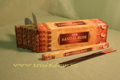 Купить 189SR - Благовония HEM sq Sandal-Rose аромапалочки Сандал с розой. Интернет-магазин