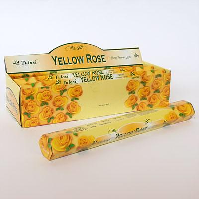 440YeR - БЛАГОВОНИЯ Sarathi HEXA YELLOW ROSE жёлтая роза 