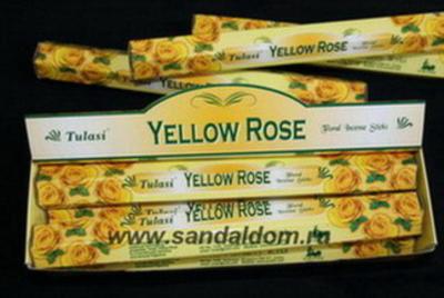 442YeR - Благовония Sarathi sq Yellow Rose