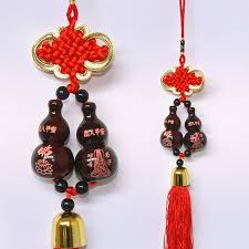 Подвеска Узел Удачи и двойная Тыква-горлянка, 35 см