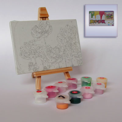 Картина раскраска A377 Детские в ассортименте 10*15см (дерево, ткань) ― Сандаловый Дом СПб - Интернет-магазин