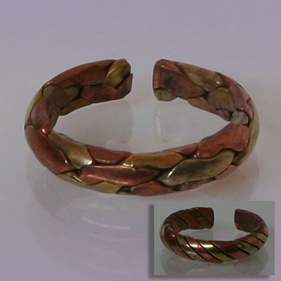 Кольцо-оберег медно-латунное Nepal 