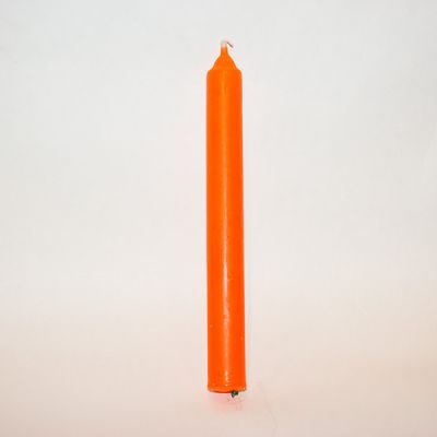 Оранжевая свеча, высота 175мм