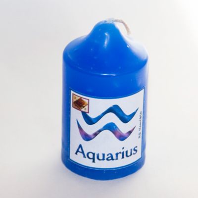 Астральная свеча Водолей (Aquarius), Купить в интернет-магазине СПб