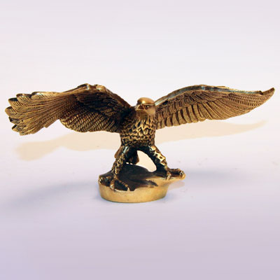 Статуэтки Фен Шуй - Орел, h~7cm, размах крыльев ~16cm, бронза