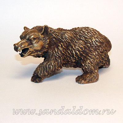 Медведь TD66-2 бронза 25*11см