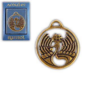 Амулет для детей, податель талантов и успехов в учении, Амулет "THE CULT!" №44 "Журавль с плодом персика", Купить в интернет-магазине, Санкт-Петербург