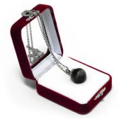 Аромакулон "Фантазия", камень - бычий глаз, на цепочке, в подарочной упаковке, 6х5 см