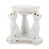 Аромалампа "Кошки", фарфор, 11 см