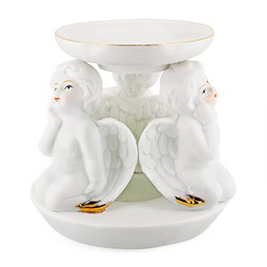 Аромалампа "Ангелы", фарфор, 11 см Очаровательные пухленькие ангелочки – образы, которые вызывают умиление и радость. Именно они являются центром композиции в фарфоровой аромалампе «Ангелы».