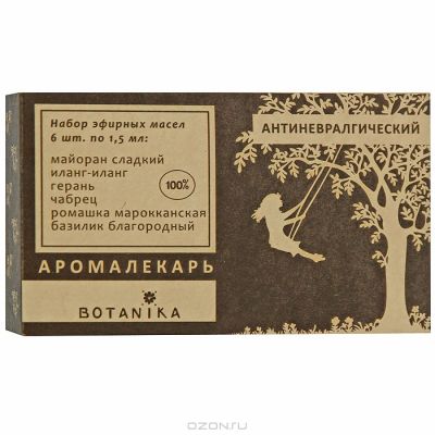Набор эфирных масел Ботаника «Антиневралгический » - 6x1,5 мл