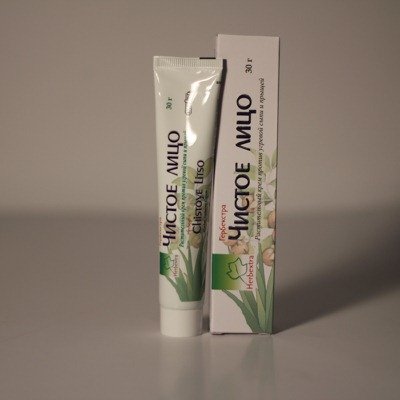 Крем растительный Чистое лицо, против угревой сыпи,30гр