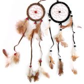 Ловушка снов с перьями. d 7-8 см.