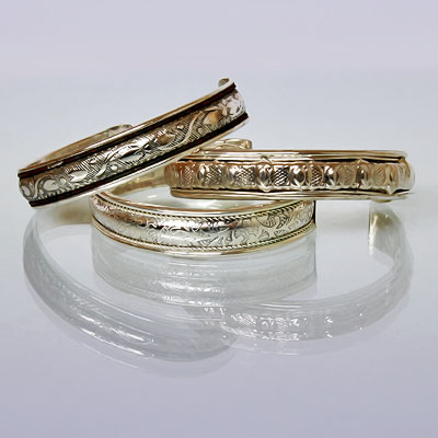 Браслет узкий, белый металл, Индия, h-1 см.