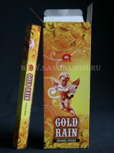 137GOR - Благовония G.R.HEXA GOLD RAIN Золотой дождь