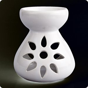 Аромалампа "Цветочек", белый, 9х10 см ― Сандаловый Дом СПб - Интернет-магазин