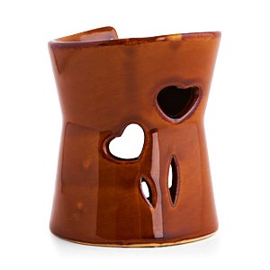 Аромалампа "Сердца", коричневый, 8х9 см ― Сандаловый Дом СПб - Интернет-магазин