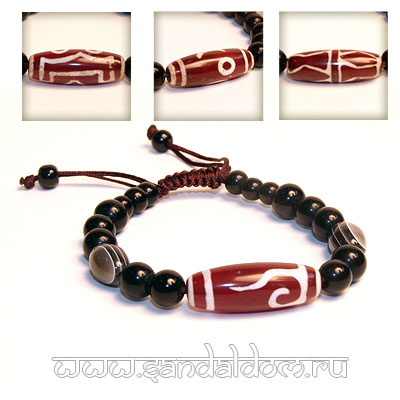 DZI0167A-2 Браслет с бусиной Цзы