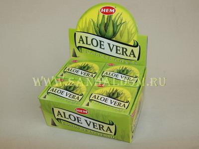 185AlV - БЛАГОВОНИЯ конусы HEM cones Aloe Vera алое вера