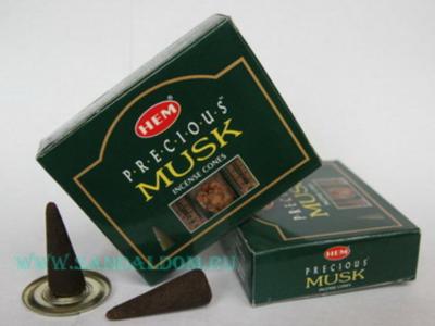 185PMu - БЛАГОВОНИЯ конусы HEM cones Precious Musk Любимый Муск