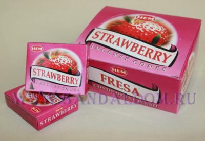 185Str - БЛАГОВОНИЯ конусы HEM cones Strawberry клубника