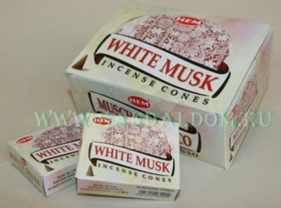 185WhM - БЛАГОВОНИЯ конусы HEM cones White Musk белый муск