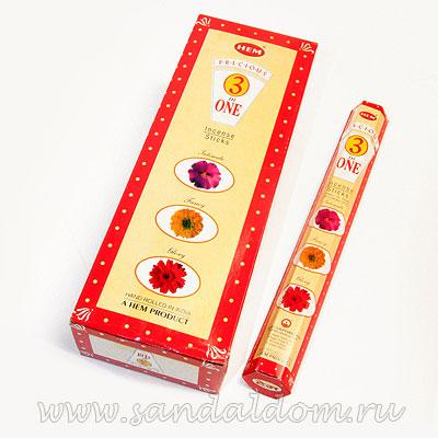 Купить 1863in1 - Благовония HEM Hexa Prec. 3 in1 аромапалочки  Любимые. Три в одном (цветочный набор). Интернет-магазин