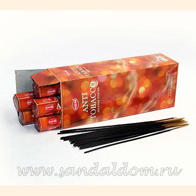 Купить 186ANT - Благовония HEM Hexa ANTI TOBACCO аромапалочки анти табак. Интернет-магазин