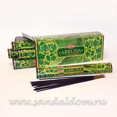 Купить 186AR - Благовония HEM Hexa ARRUDA арруда (рута). Интернет-магазин