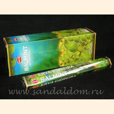 Купить 186BAM - Благовония HEM Hexa BALMINT аромапалочки - мята. Интернет-магазин