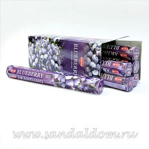 Купить 186BLu - Благовония HEM Hexa BLUEBERRY черника. Интернет-магазин