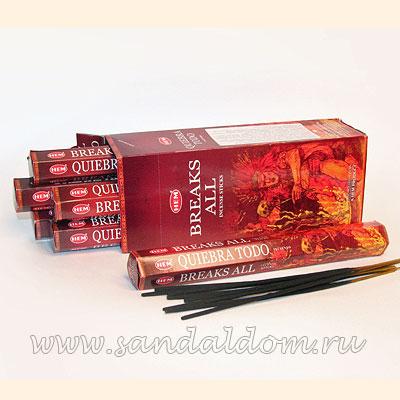 Купить 186BRA - Благовония HEM Hexa BREAKS ALL аромапалочки разрушающие препятствия. Интернет-магазин