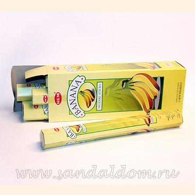 Купить 186Ba - Благовония HEM Hexa BANANA аромапалочки - банан. Интернет-магазин