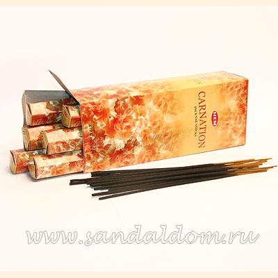 Купить 186CAR - Благовония HEM Hexa CARNATION аромапалочки  Гвоздика (цветок). Интернет-магазин