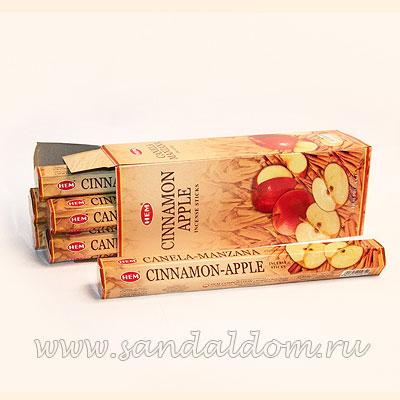 Купить 186CAp - Благовония HEM Hexa CINNAMON-Apple аромапалочки Корица-Яблоко. Интернет-магазин