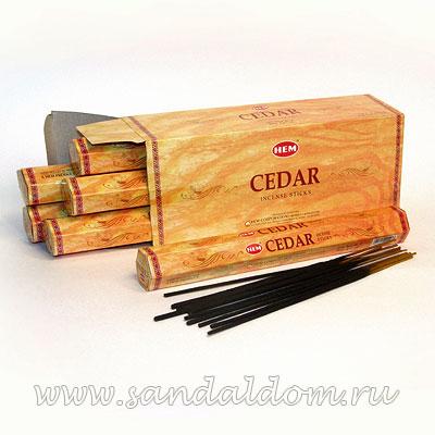 Купить 186CE - Благовония HEM Hexa CEDAR  аромапалочки Кедр. Интернет-магазин