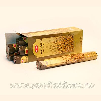 Купить 186C - Благовония HEM Hexa CARDAMON кардамон. Интернет-магазин