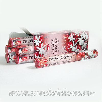 Купить 186ChJ - Благовония HEM Hexa CHERRY-JASMINE вишня жасмин. Интернет-магазин