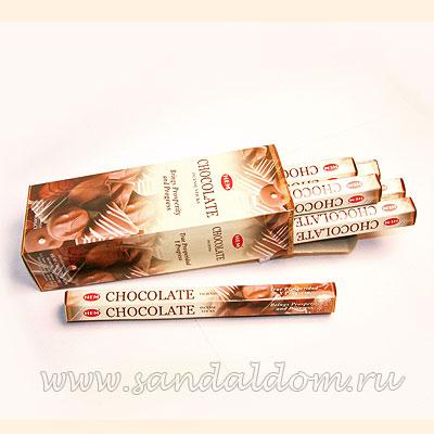 Купить 186Cho - Благовония HEM Hexa CHOCOLATE  аромапалочки Шоколад. Интернет-магазин
